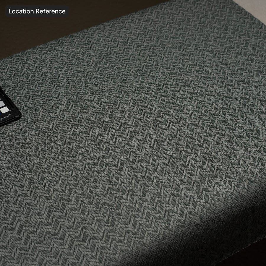 Zigzag Herringbone Upholstery Fabric Texture, Green