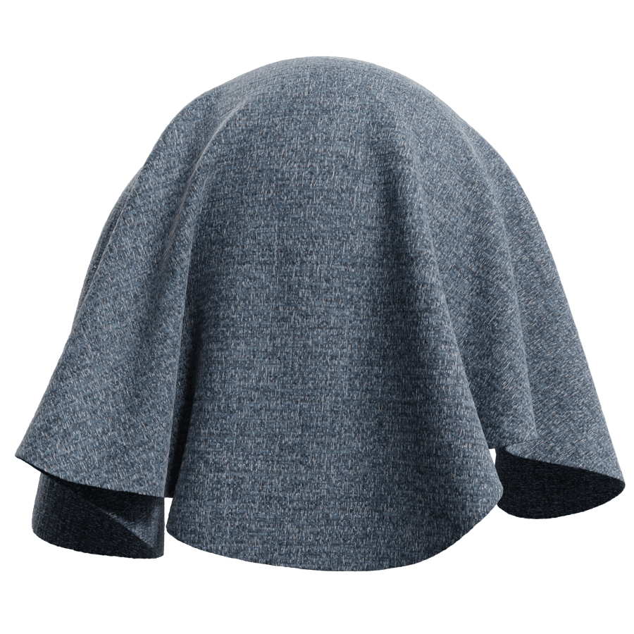 Heathered Chenille Upholstery Fabric Texture, Navy Blue