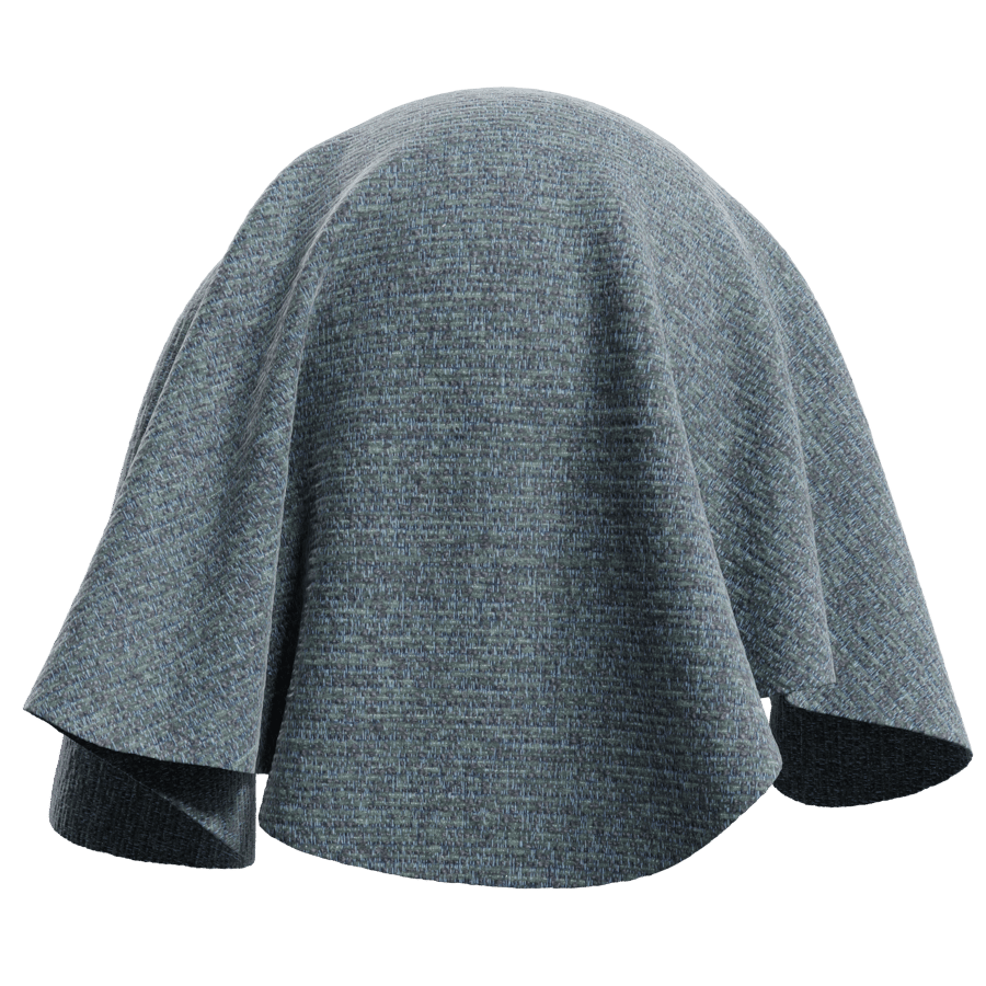 Heathered Plain Weave Upholstery Fabric Texture, Dark Blue