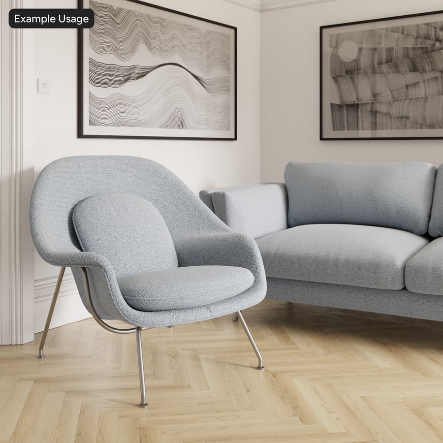 Tessuto da tappezzeria in ciniglia increspata, blu