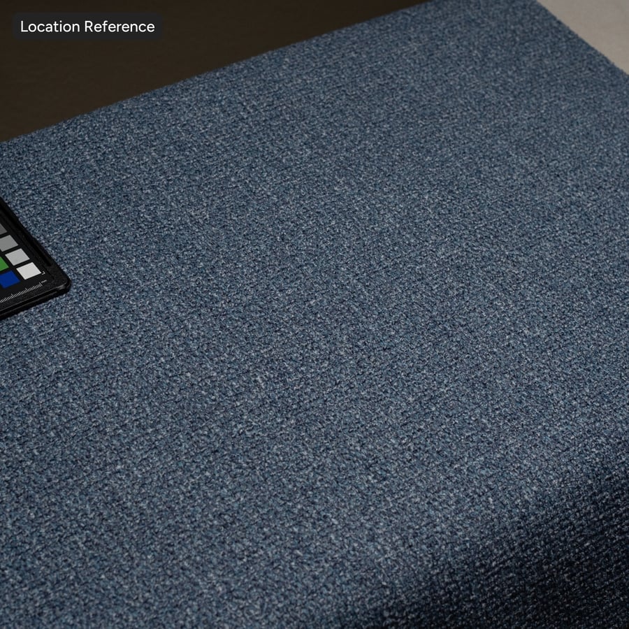 Slubbed Boucle Upholstery Fabric Texture, Dark Blue