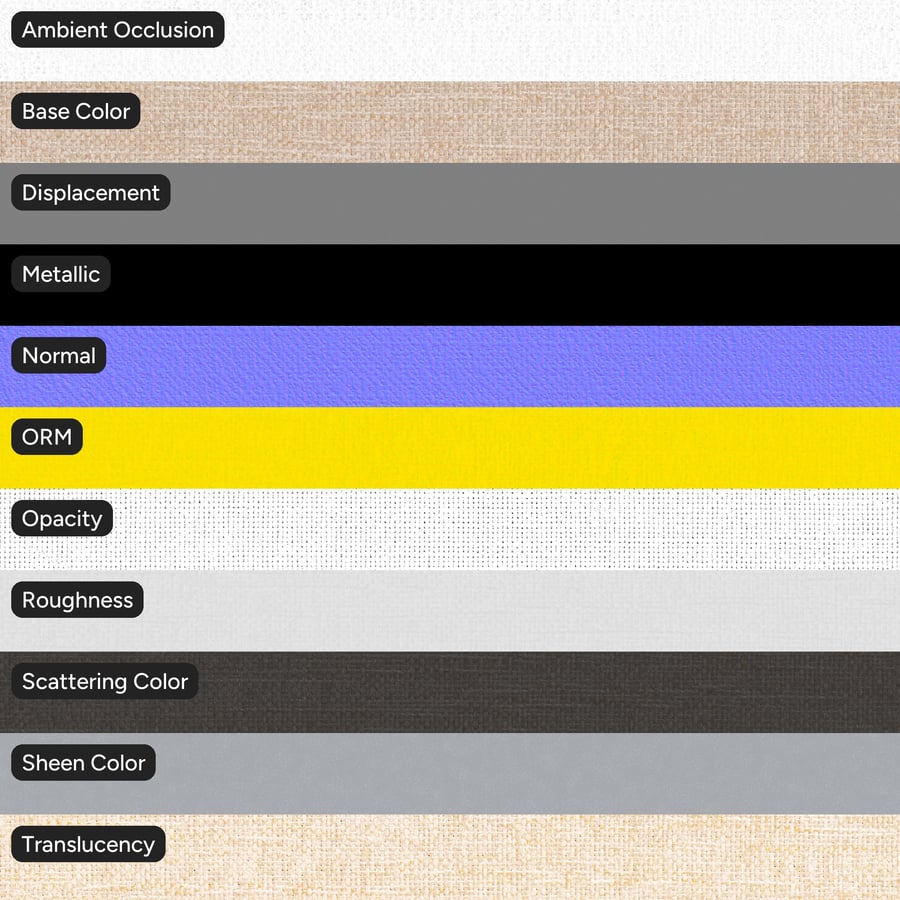 Verwitterter, geschliffener Polsterstoff, Beige