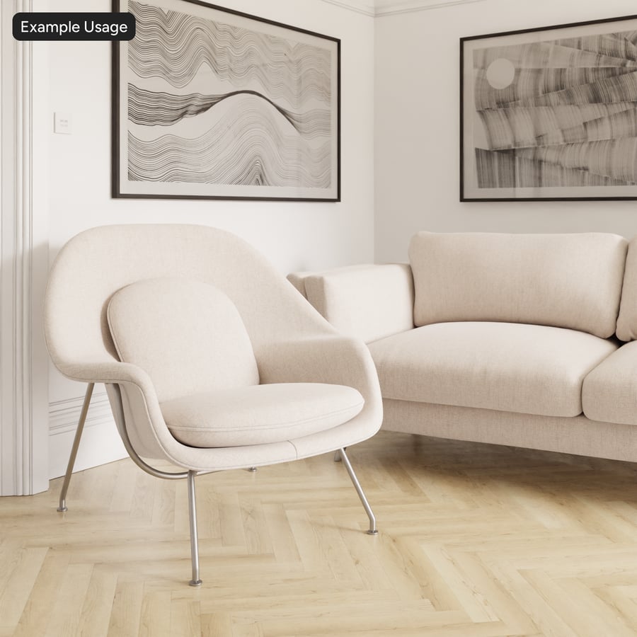 Textura čalounické tkaniny Slub Striped, béžová bílá