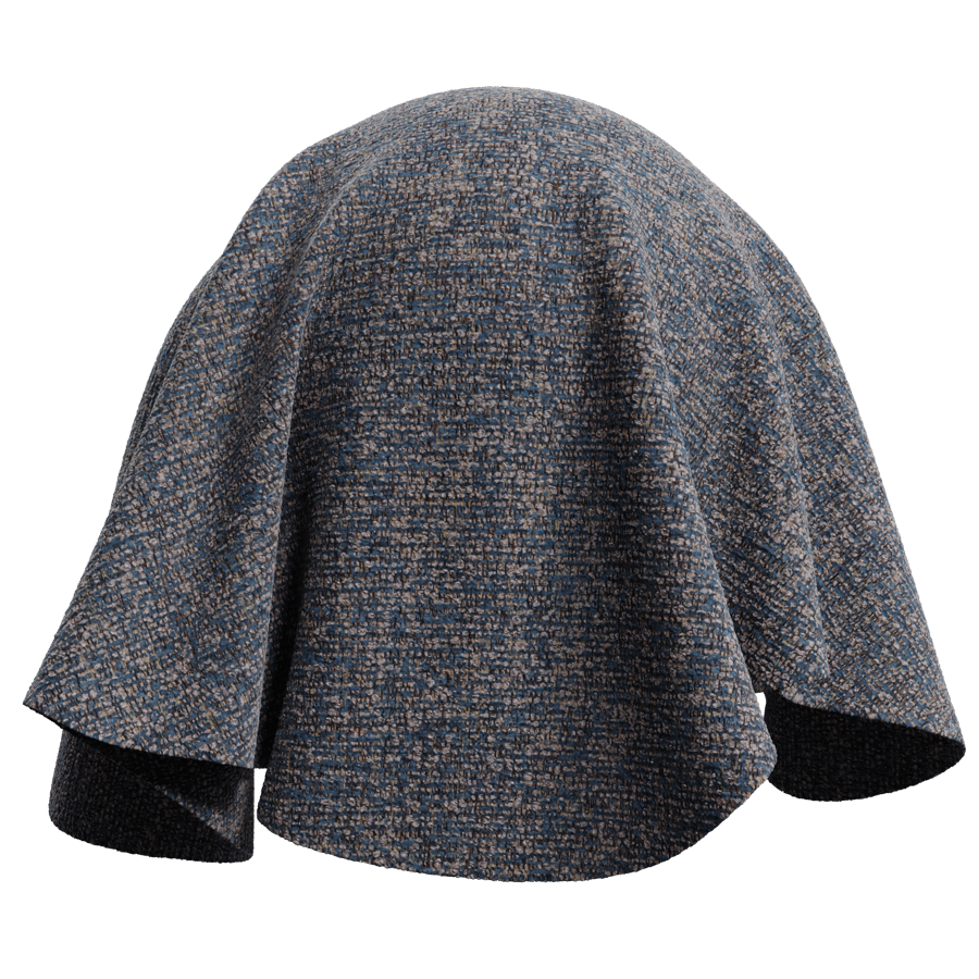Speckled Upholstery Fabric Texture, Beige Blue