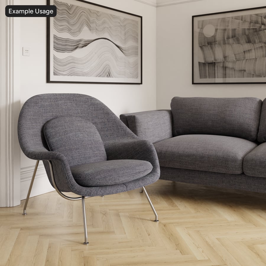 Gespikkelde Slub Stripe Bekledingsstof Textuur, Navy Grijs