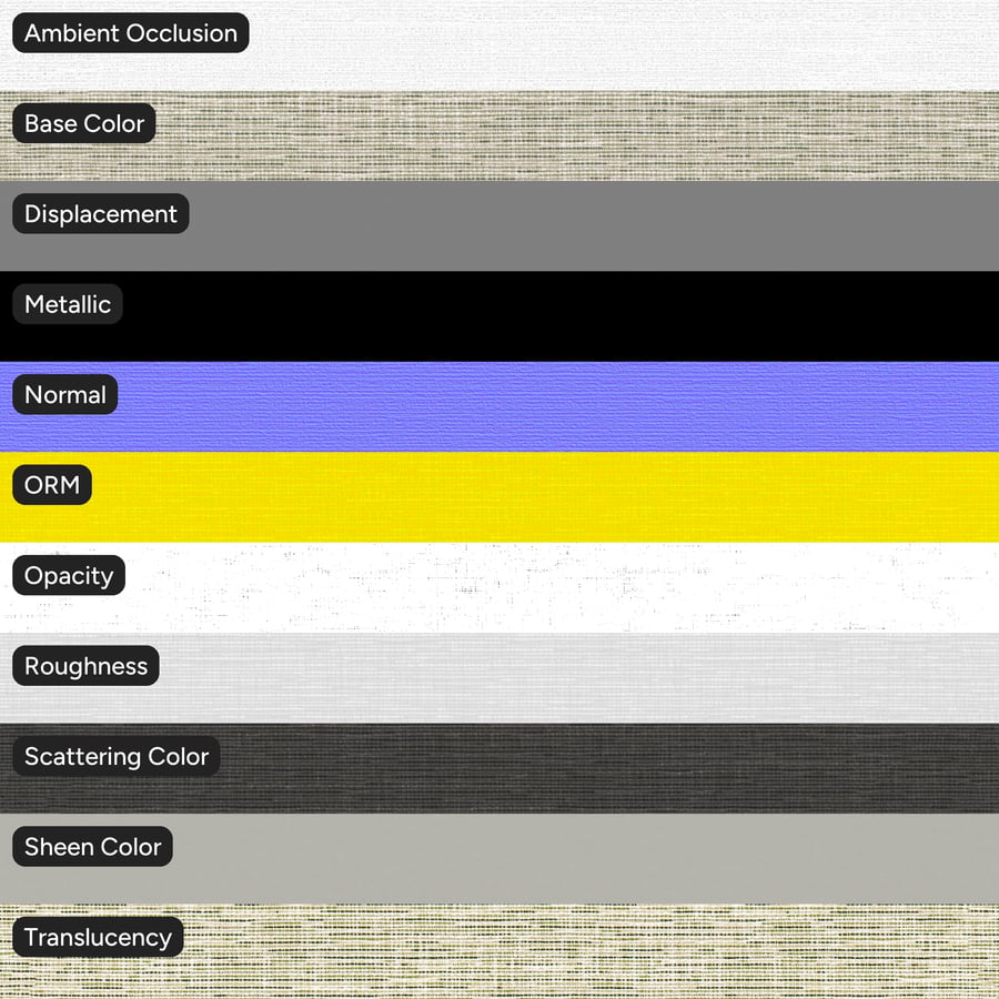 Tessuto da tappezzeria a strisce di colore beige