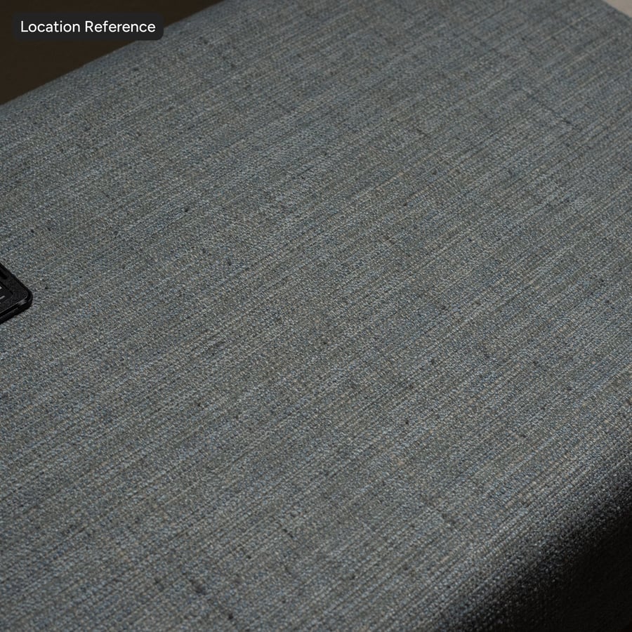 Basketweave Slubbed Upholstery Fabric Texture, Soft Blue