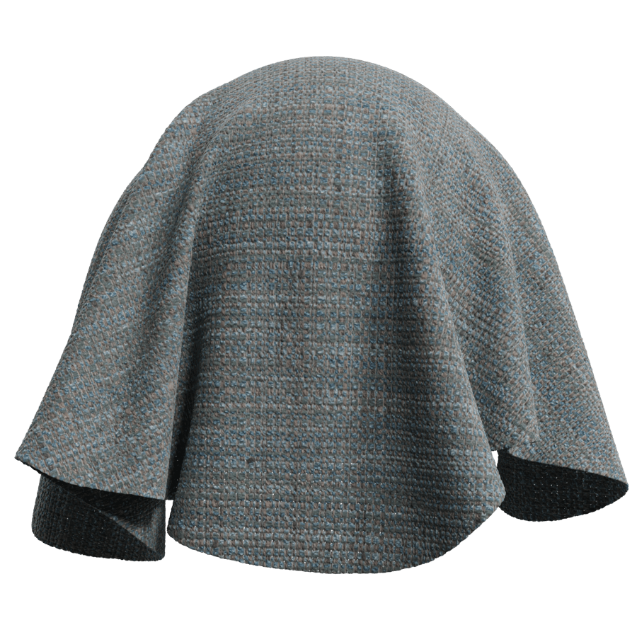 Basketweave Slubbed Upholstery Fabric Texture, Soft Blue