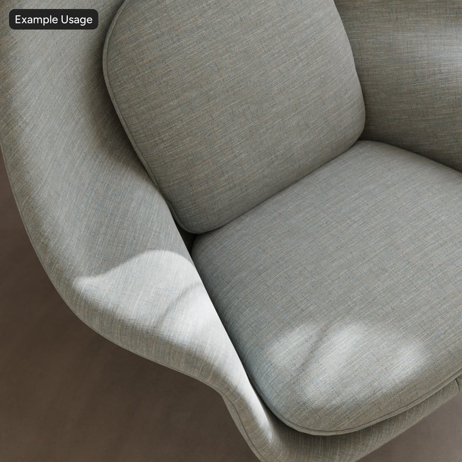 Basketweave Slubbed Upholstery Fabric Texture, Soft Blue