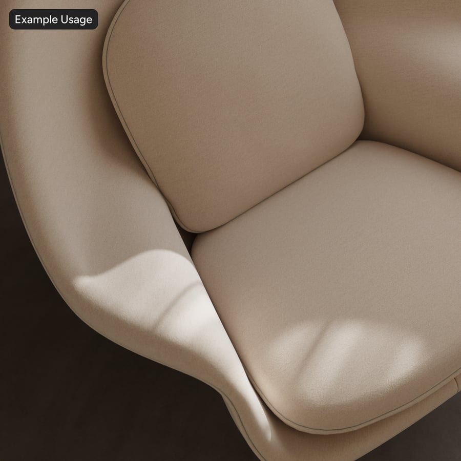 Chenille textilstruktur för klädsel, beige