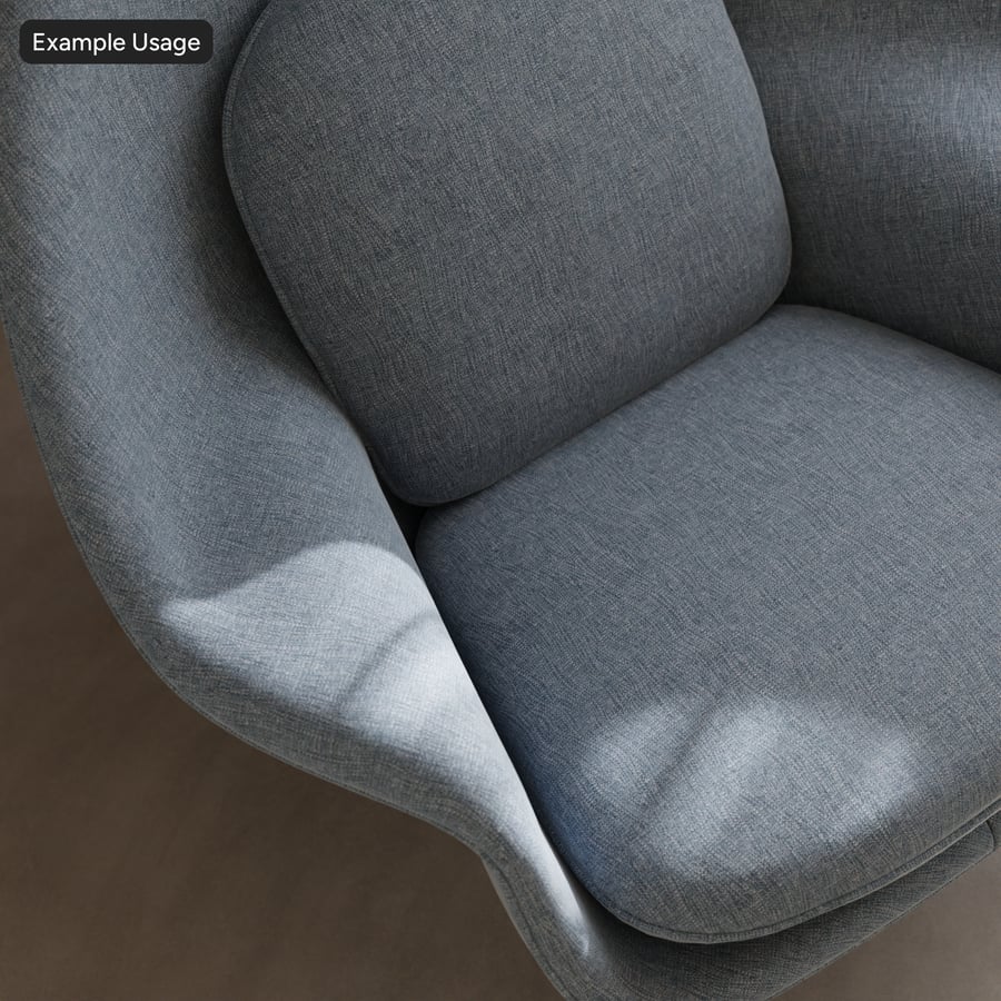 Tessuto da tappezzeria con trama a canestro, blu denim