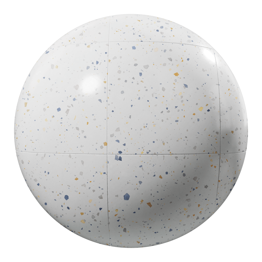 Scattered Chip Square Terrazzo Tile Texture, Speckled Pastel