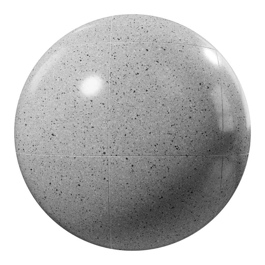Small Chip Square Terrazzo Tile Texture, Speckled Pepper