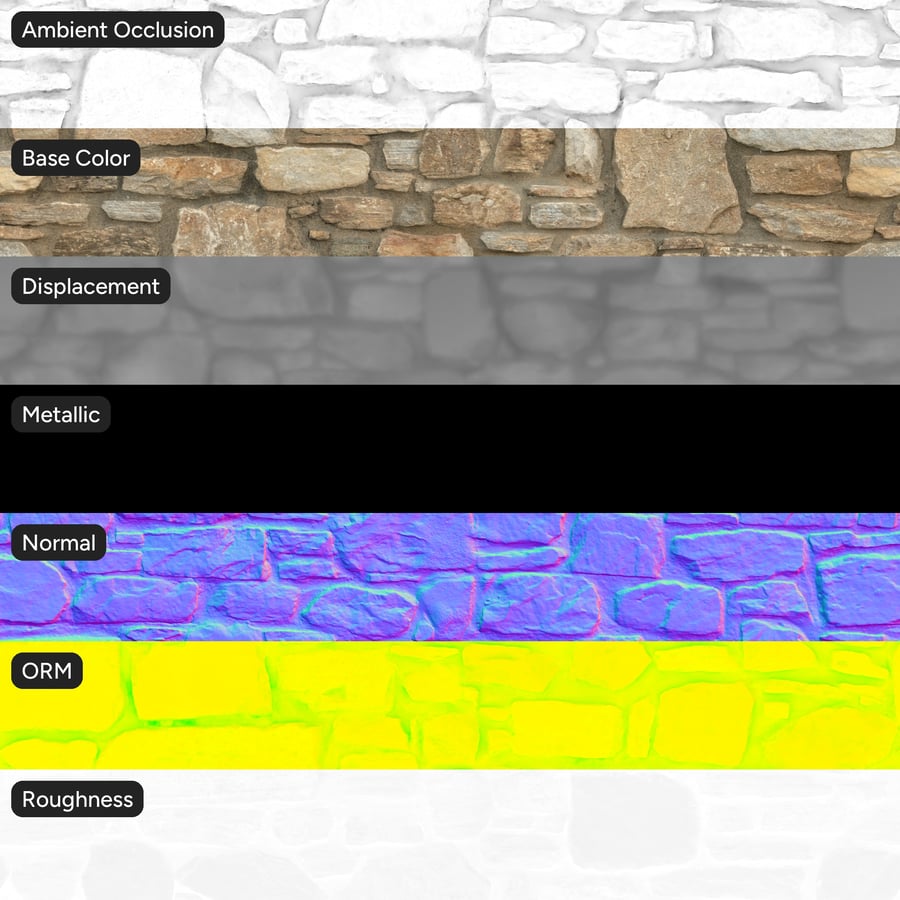 Textura de parede de pedra Rubble, bege arenoso