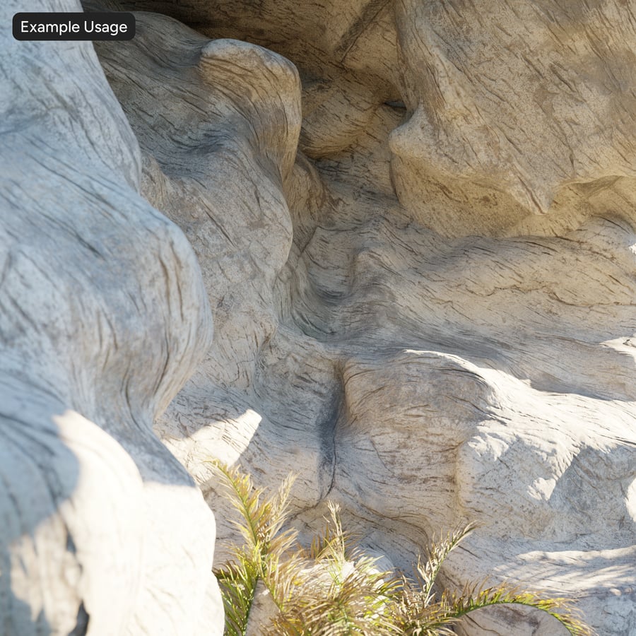 Faux Cliff Concrete Wall Texture