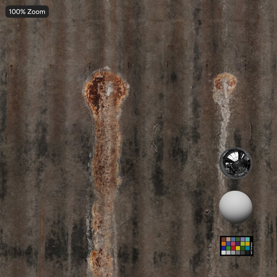 Texture murale d'un vieux bardage métallique ondulé