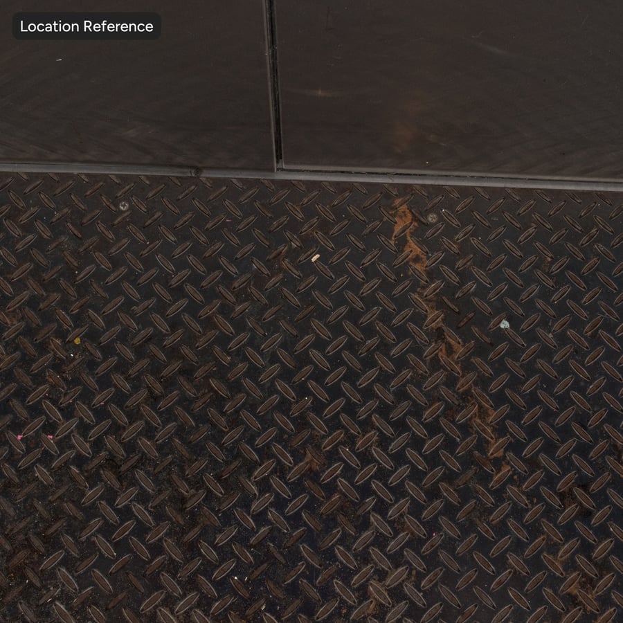 Texture metallica arrugginita a forma di diamante