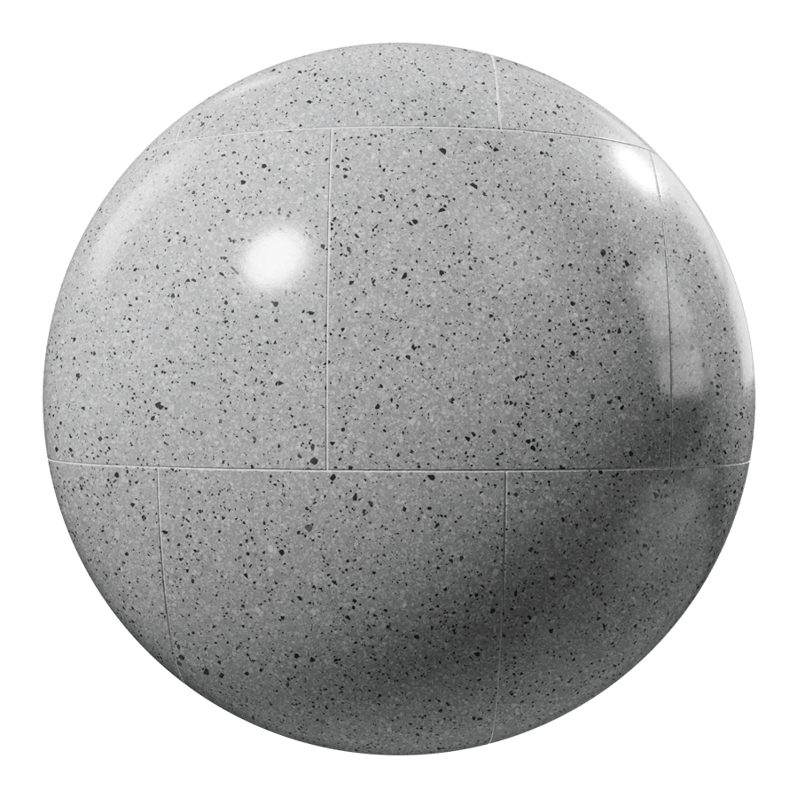 Small Chip Offset Square Terrazzo Tile Texture, Speckled Pepper