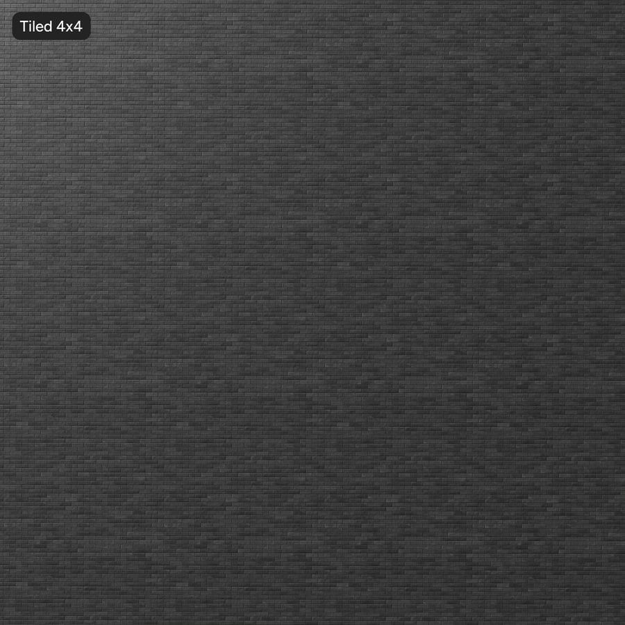 Running Bond Brick Wall Texture, Black