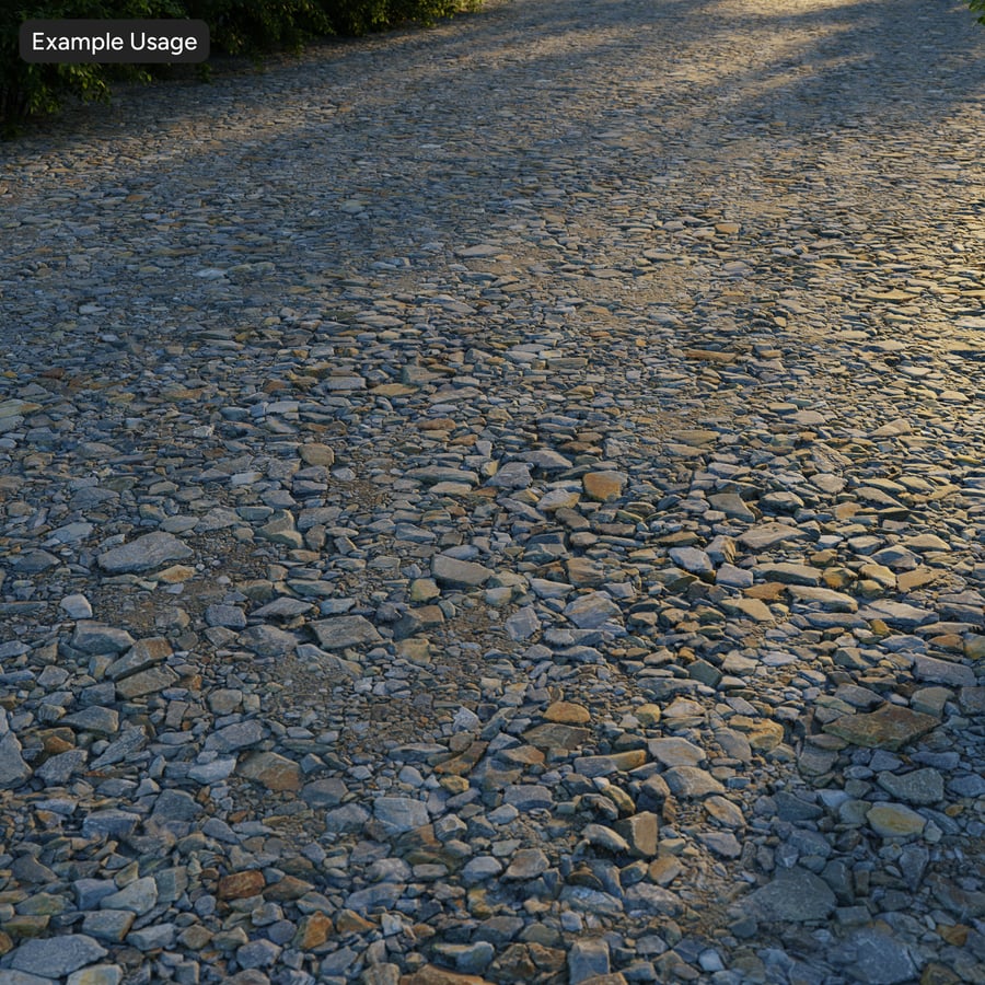 Grov textur av grusväg