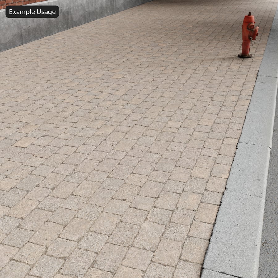 Aggregate Stone Alternating Paver Texture