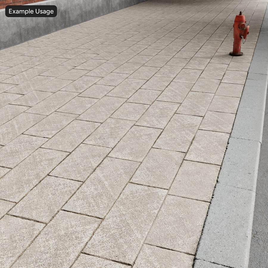 Textura chodníku z tepaného kamene