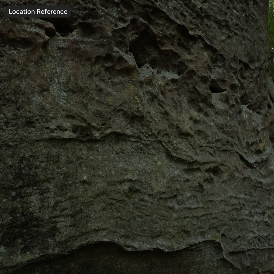 Lochsandstein-Felsenstruktur