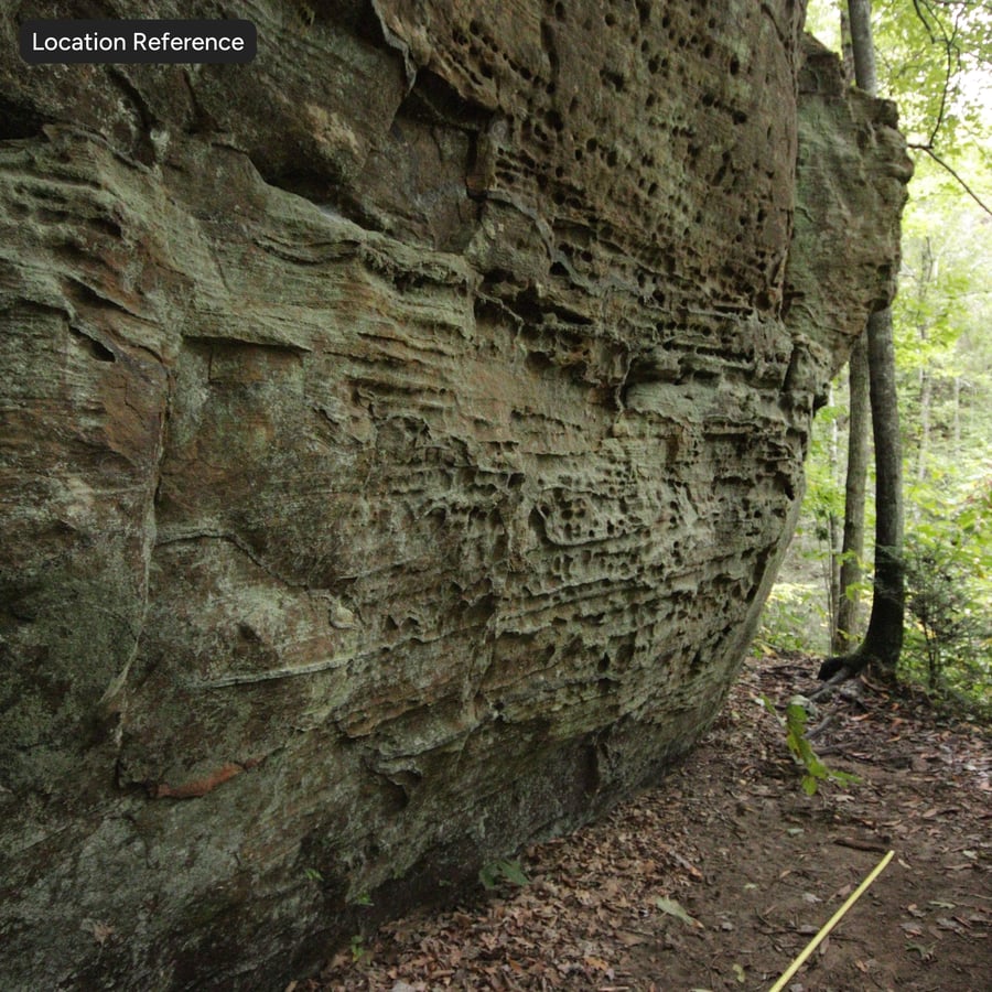Stratified Sandstone Cliff Texture