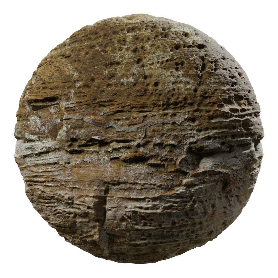 Stratified Sandstone Cliff Texture