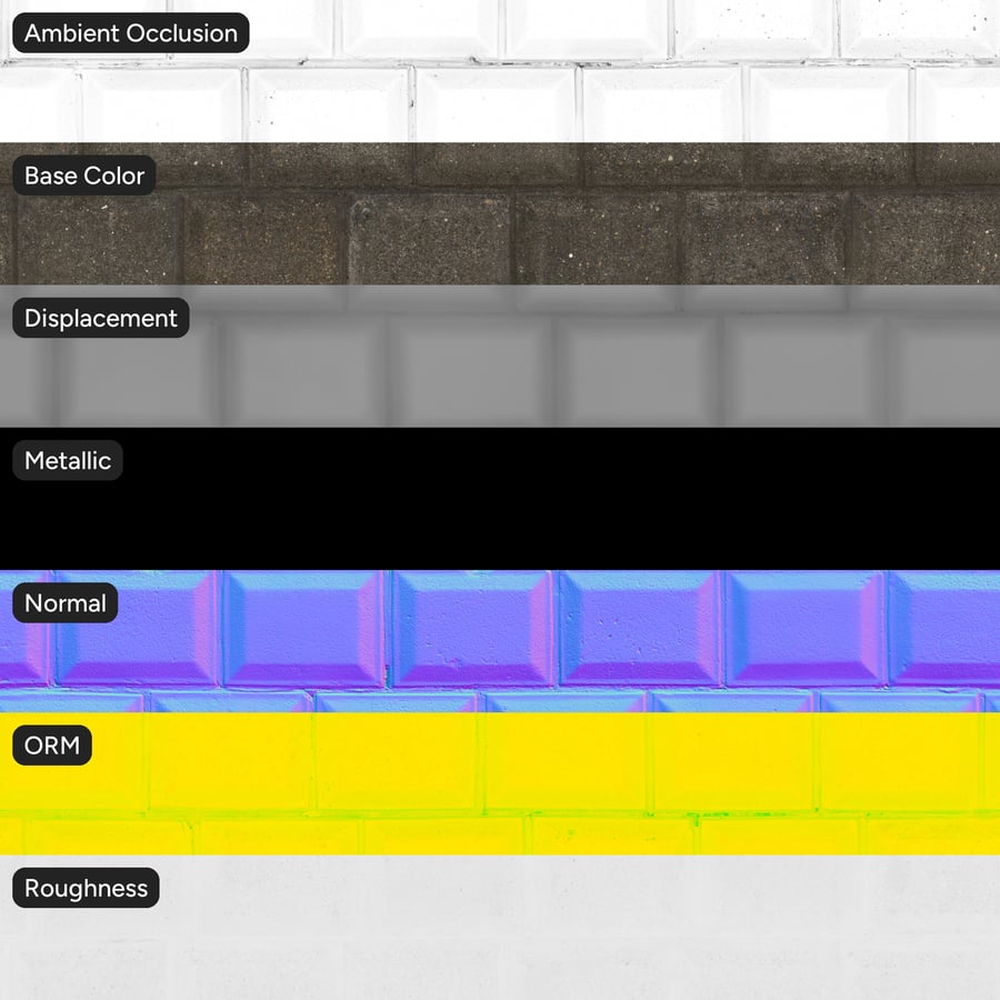 Texture di muro di contenimento in blocchi di cemento smussati