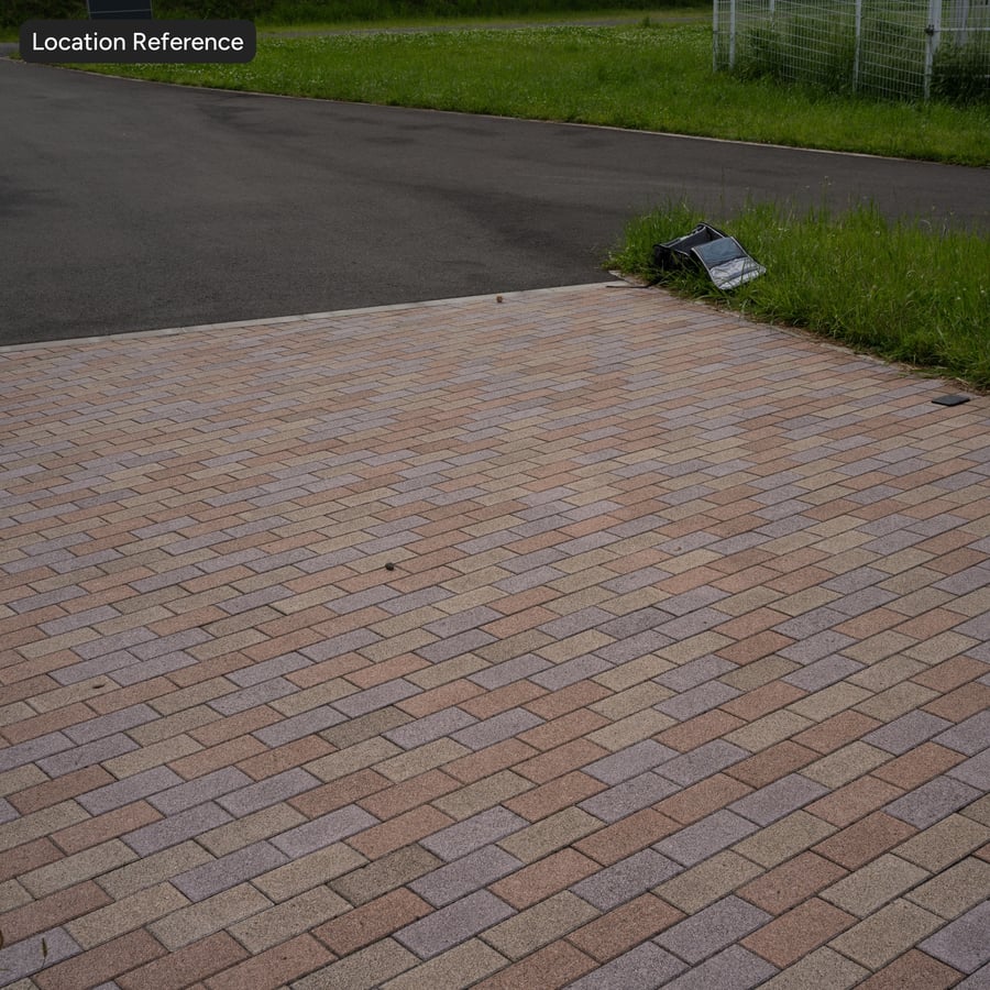 Sandfaced Running Bond Brick Paver Texture, Multicolour