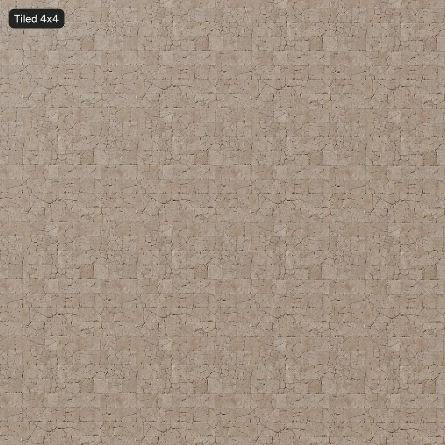 Rissig gemeißelte Steinpflasterung, Beige
