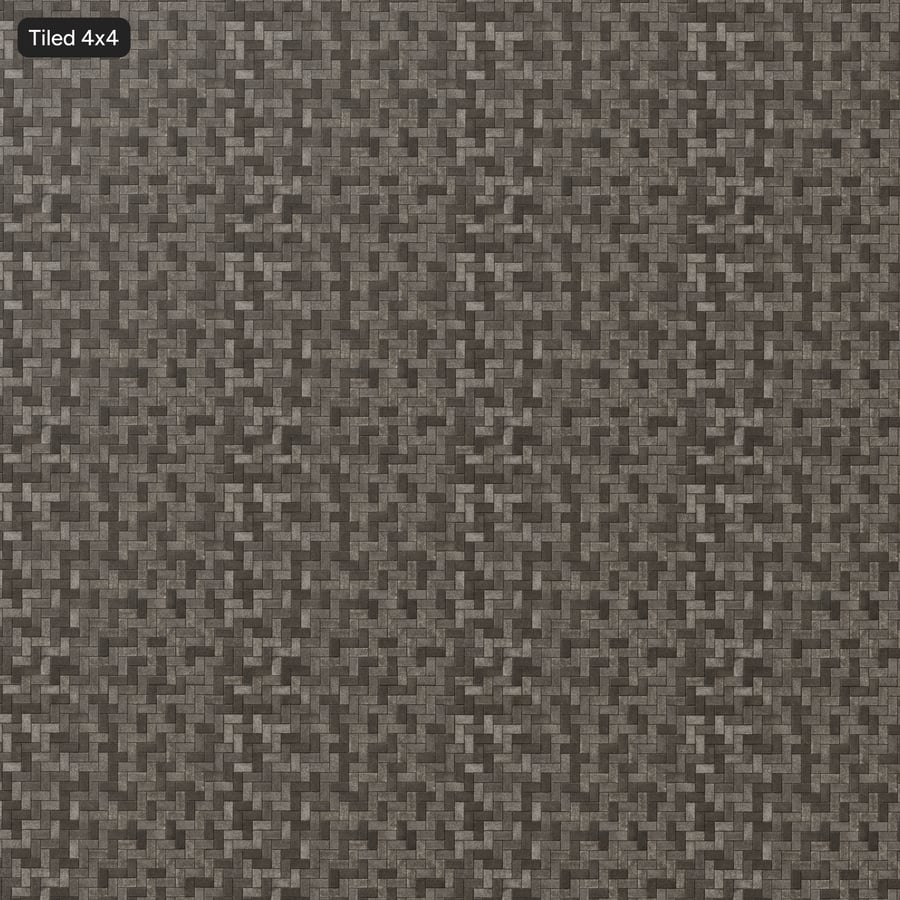Herringbone Concrete Paver Texture, Two-Tone Gray