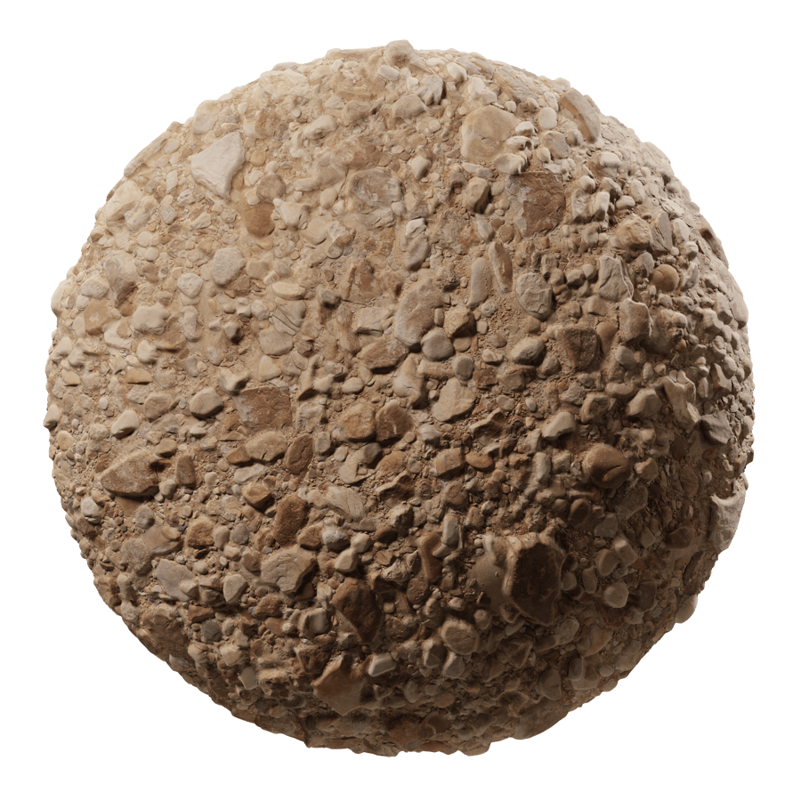 Round River Rocks Ground Texture, Tan