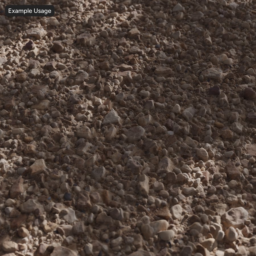 Textura de solo Round River Rocks, bronzeado