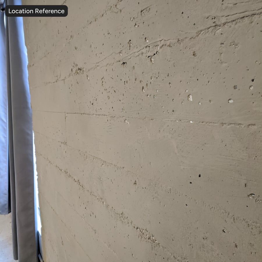 Textura de parede de betão em forma de placa tingida, bege