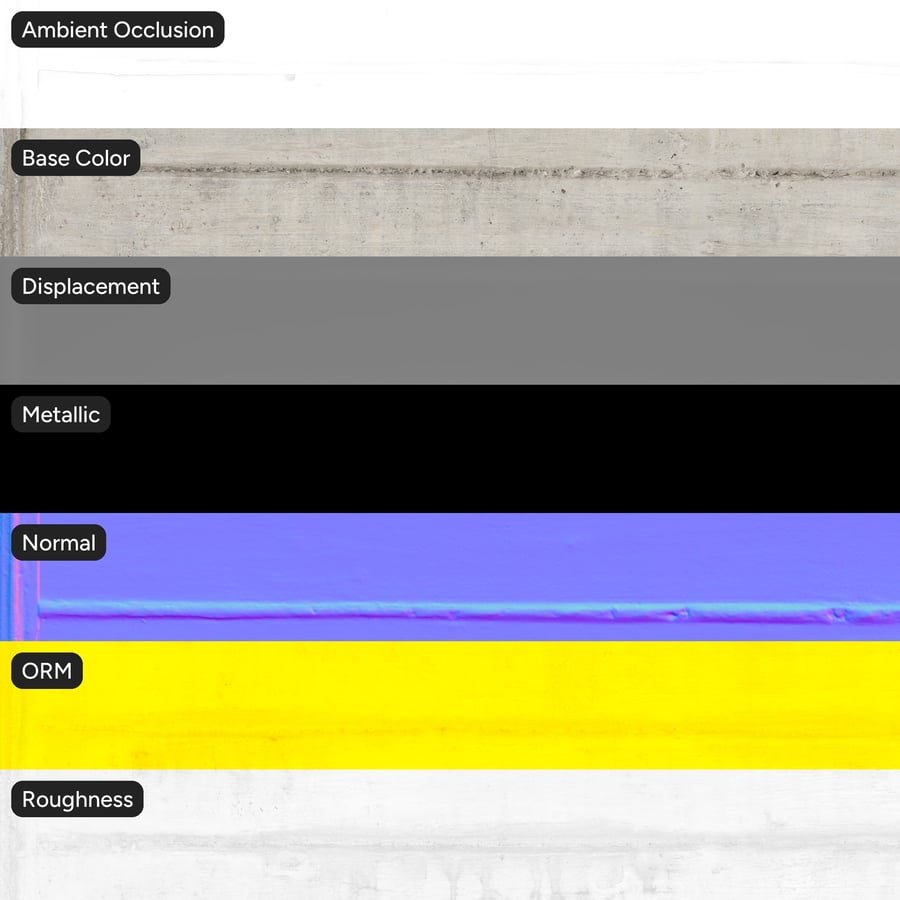 Leaking Board Form Concrete Wall Texture