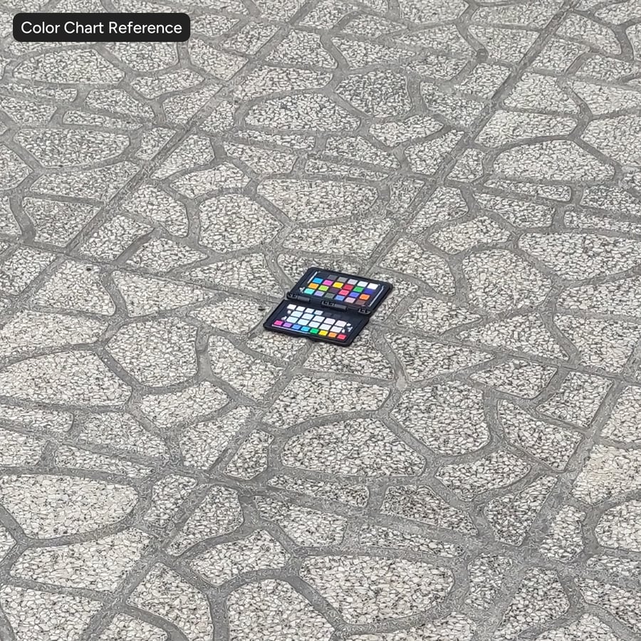 Aggregate Terrazzo Stone Paver Texture, beżowy