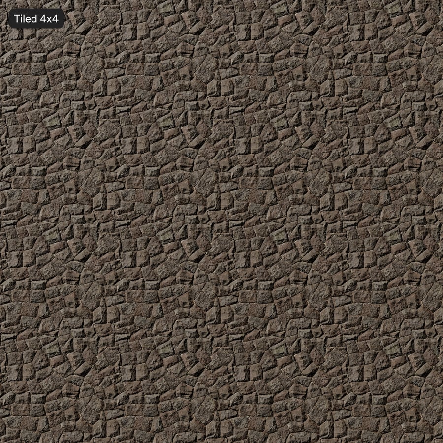 Rough Rubble Stone Wall Texture