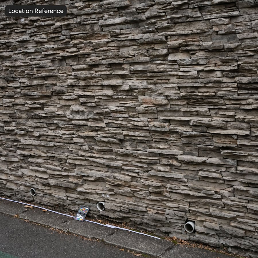 Textura de parede de pedra de Ledger empilhada