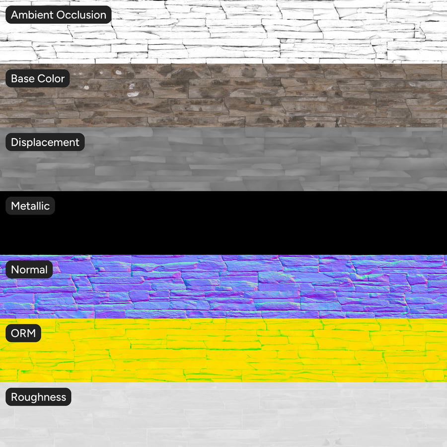 Textura de parede de pedra de Ledger empilhada