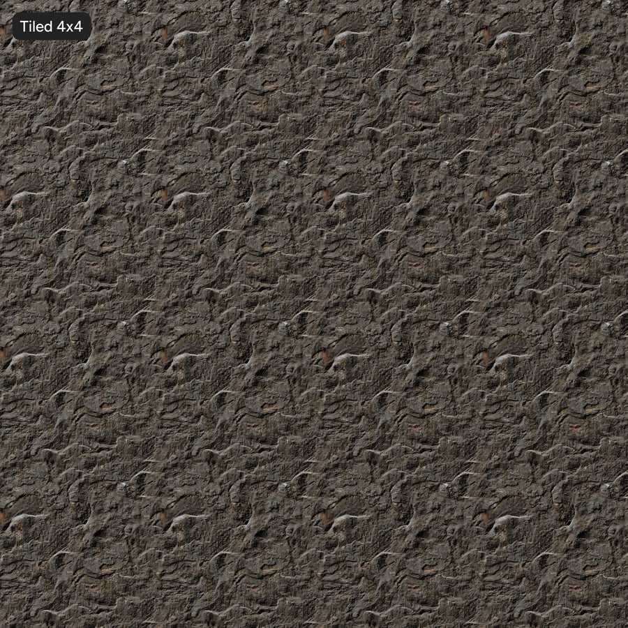 Dark Basalt Cliff Rock Texture