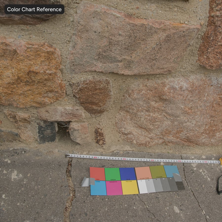 Textura de parede de pedra Roughness Rubble, bege