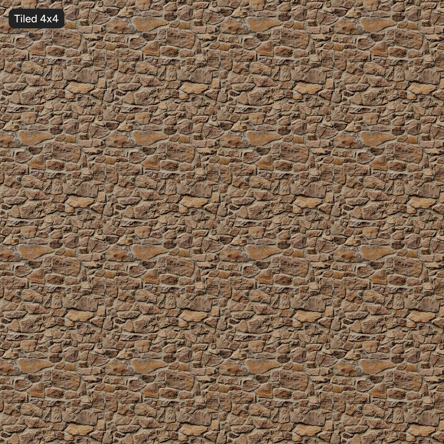 Textura de parede de pedra Roughness Rubble, bege
