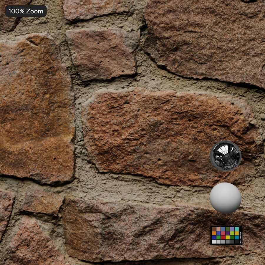 Textura de parede de pedra Roughness Rubble, bege