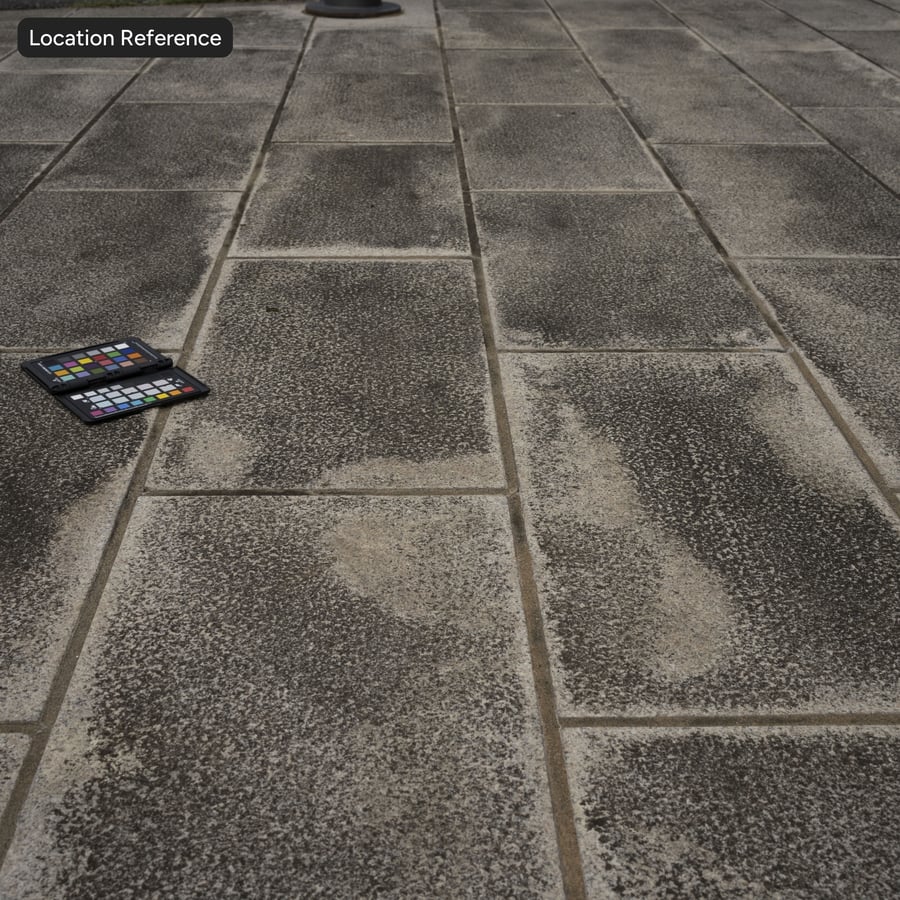 Stippled Dirty Concrete Block Sidewalk Texture