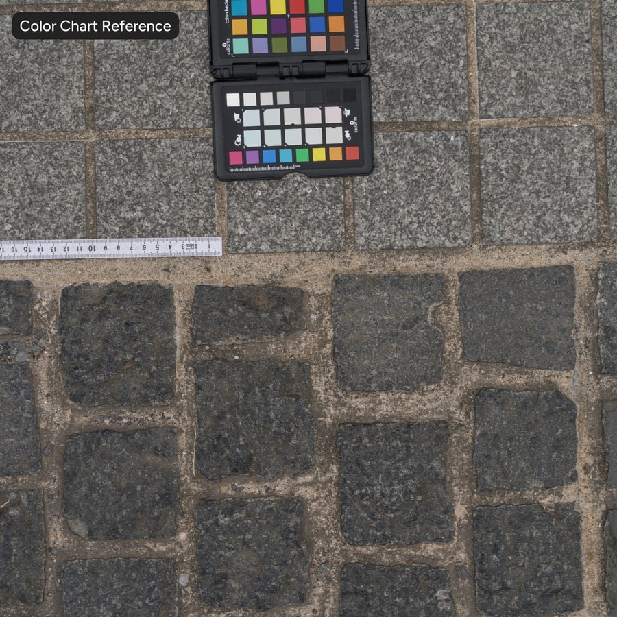 Abgenutzte Kopfsteinpflaster-Textur