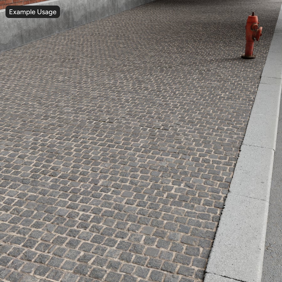 Abgenutzte Kopfsteinpflaster-Textur