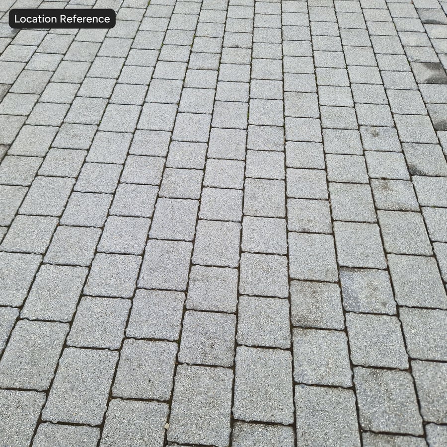 Running Concrete Paver Texture, White