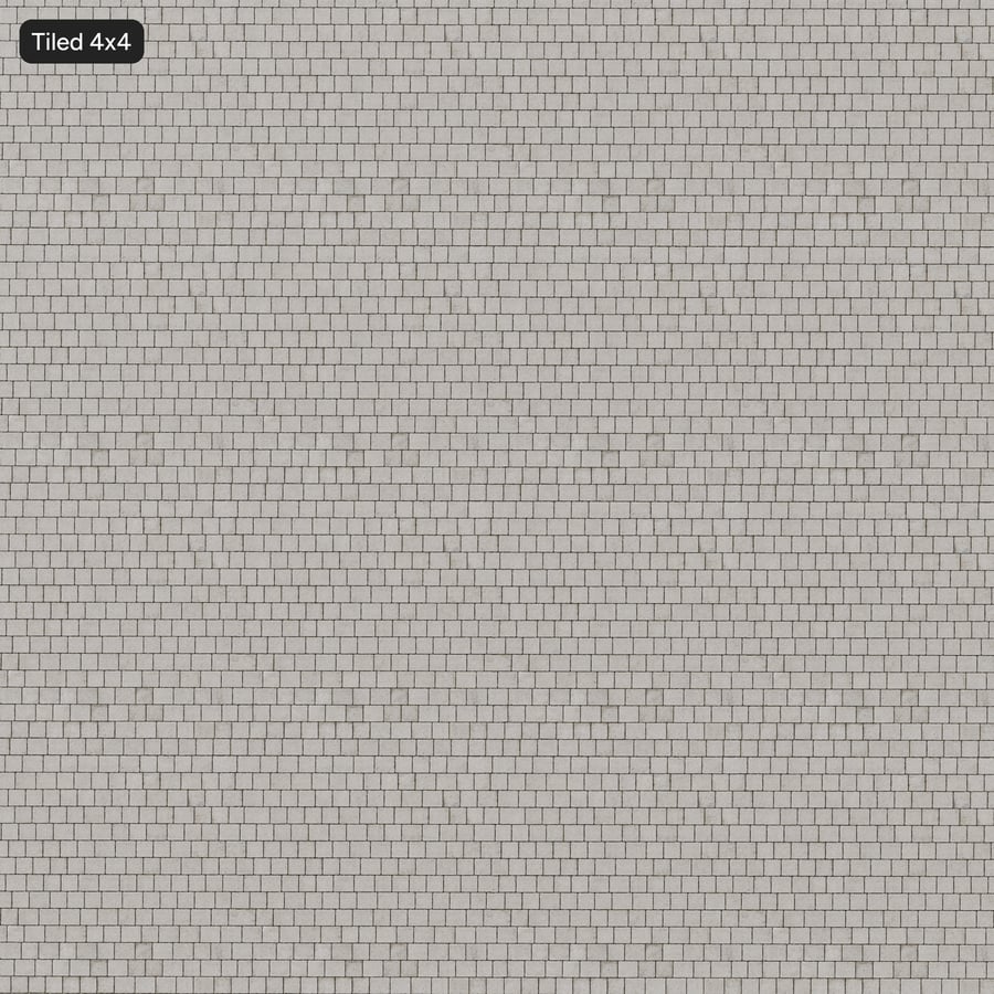 Running Concrete Paver Texture, White